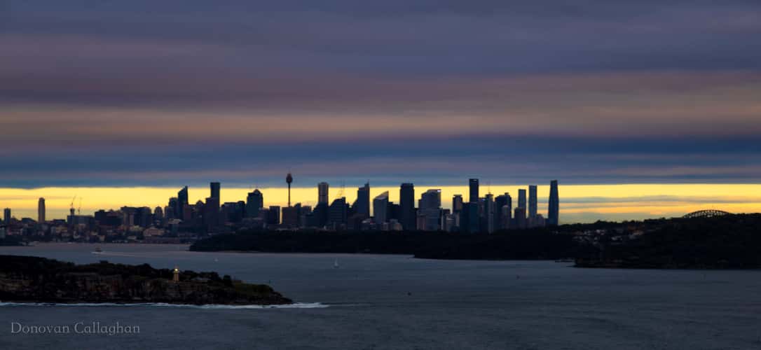 Sydney Skyline sunrise, North Head, Sydney, NSW