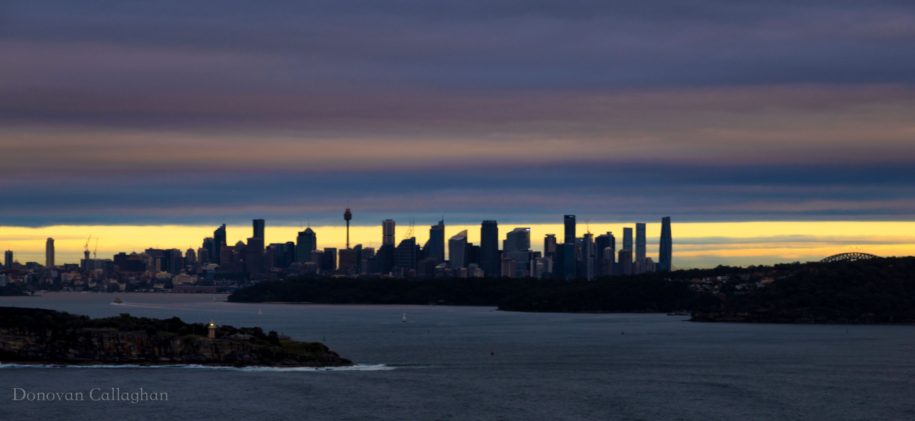 Sydney Skyline sunrise, North Head, Sydney, NSW, Australia