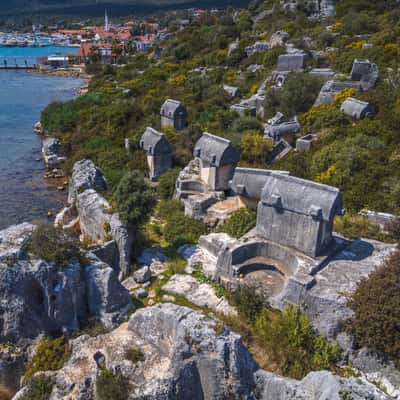 Teimiussa ruins (drone), Turkey (Türkiye)