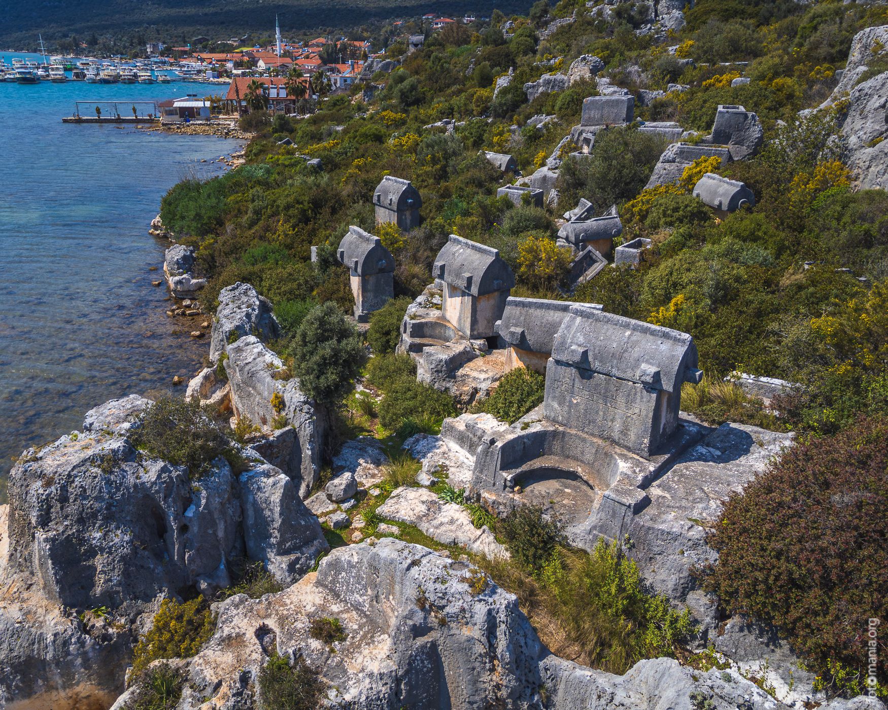 Teimiussa ruins (drone), Turkey (Türkiye)