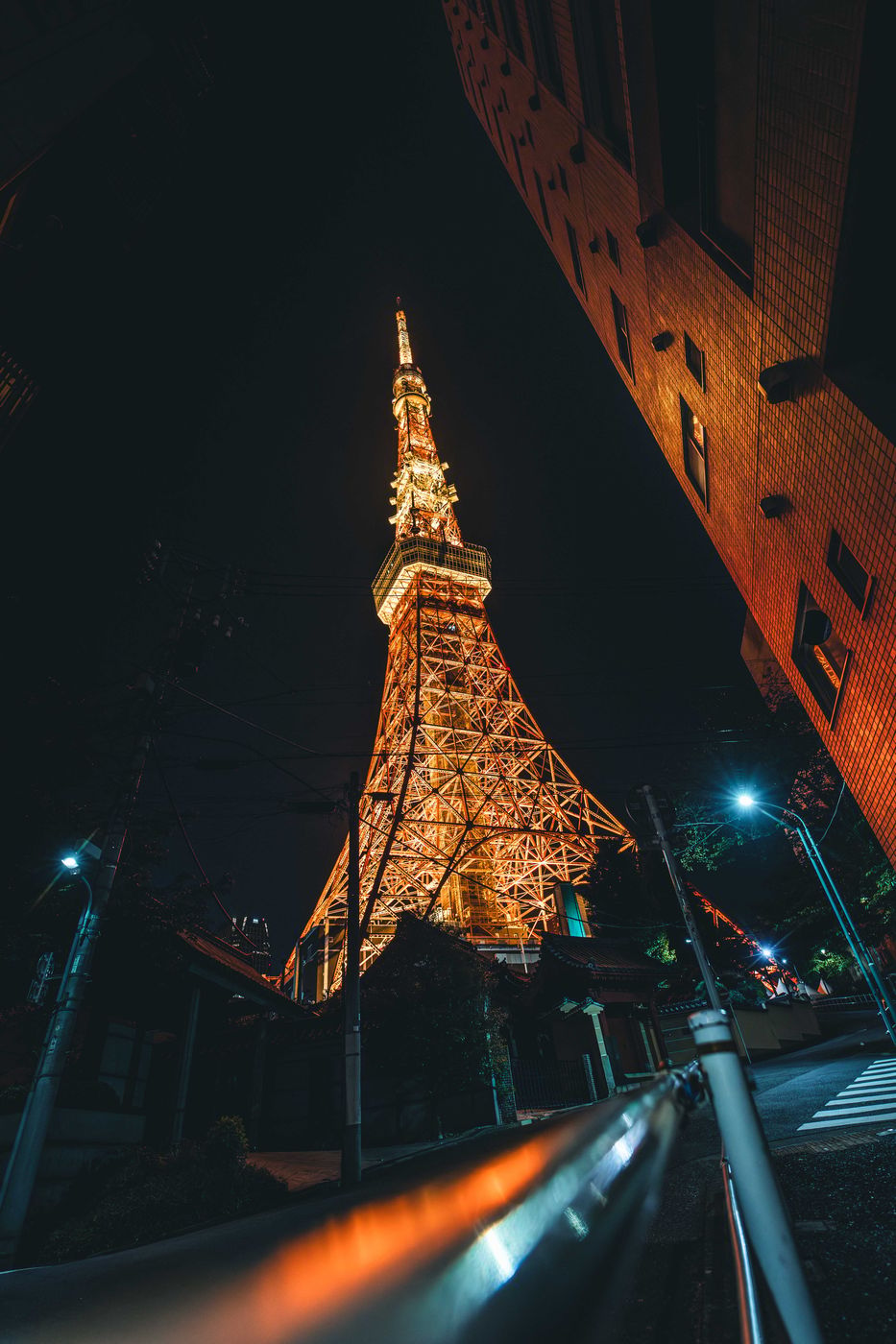 Tokyo Tower at night, Tokyo, Japan