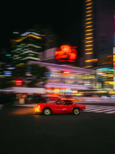 Tuned cars, Shibuya Crossing, Tokyo