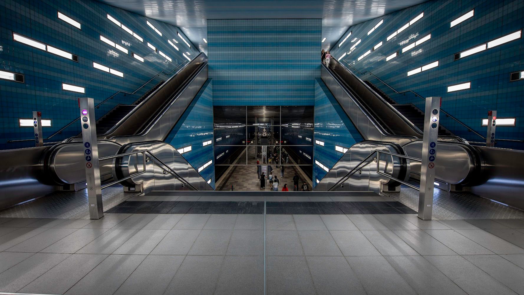 Überseequartier - Subway Station, Hamburg, Germany
