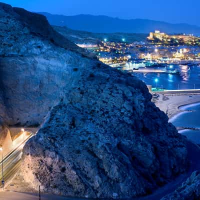 View of the city of Almería from the San Telmo Lighthouse, Spain