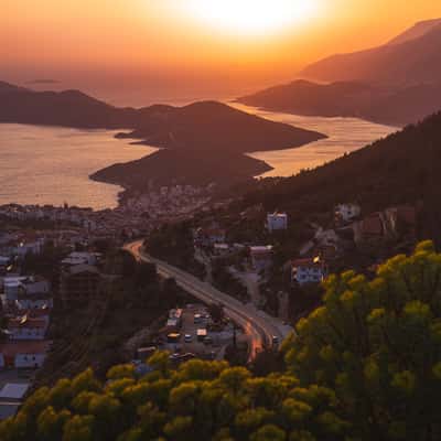 View over Kaş, Turkey (Türkiye)