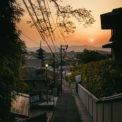 View over Kyoto, Masuyacho, Japan