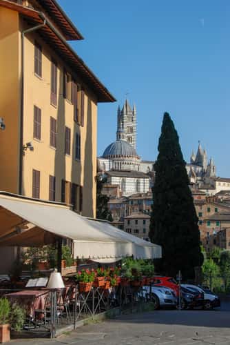 View to the dome of Siena