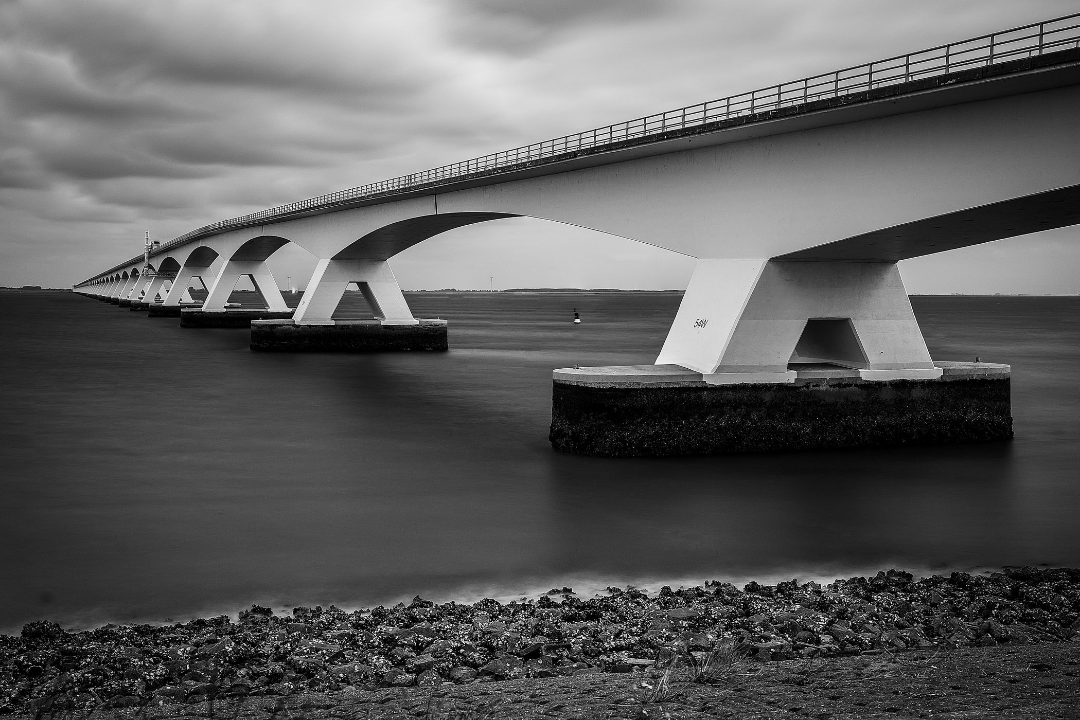 Zeeland Bridge Oosterschelde, Netherlands
