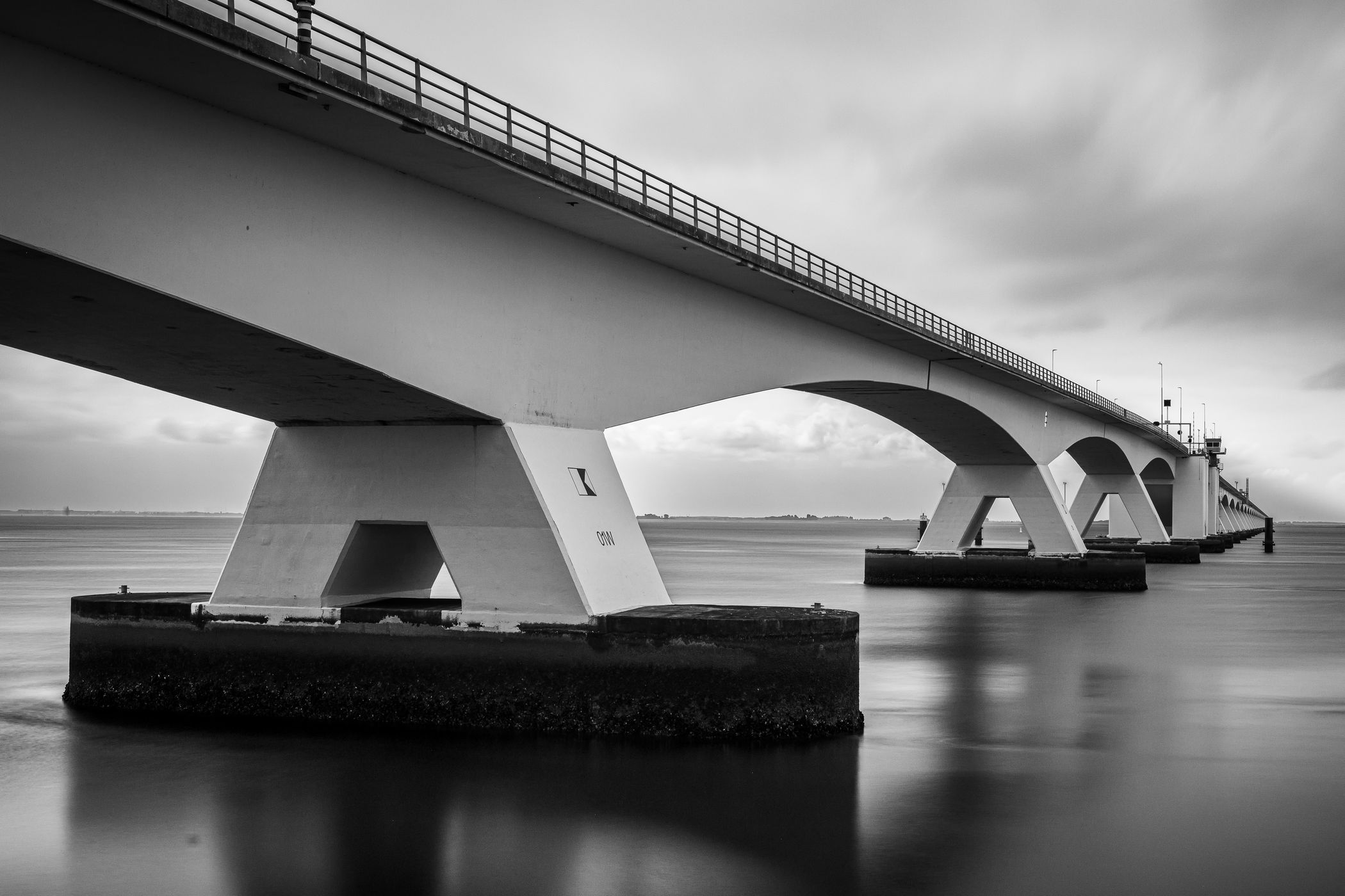 Zeeland Bridge Oosterschelde, Netherlands