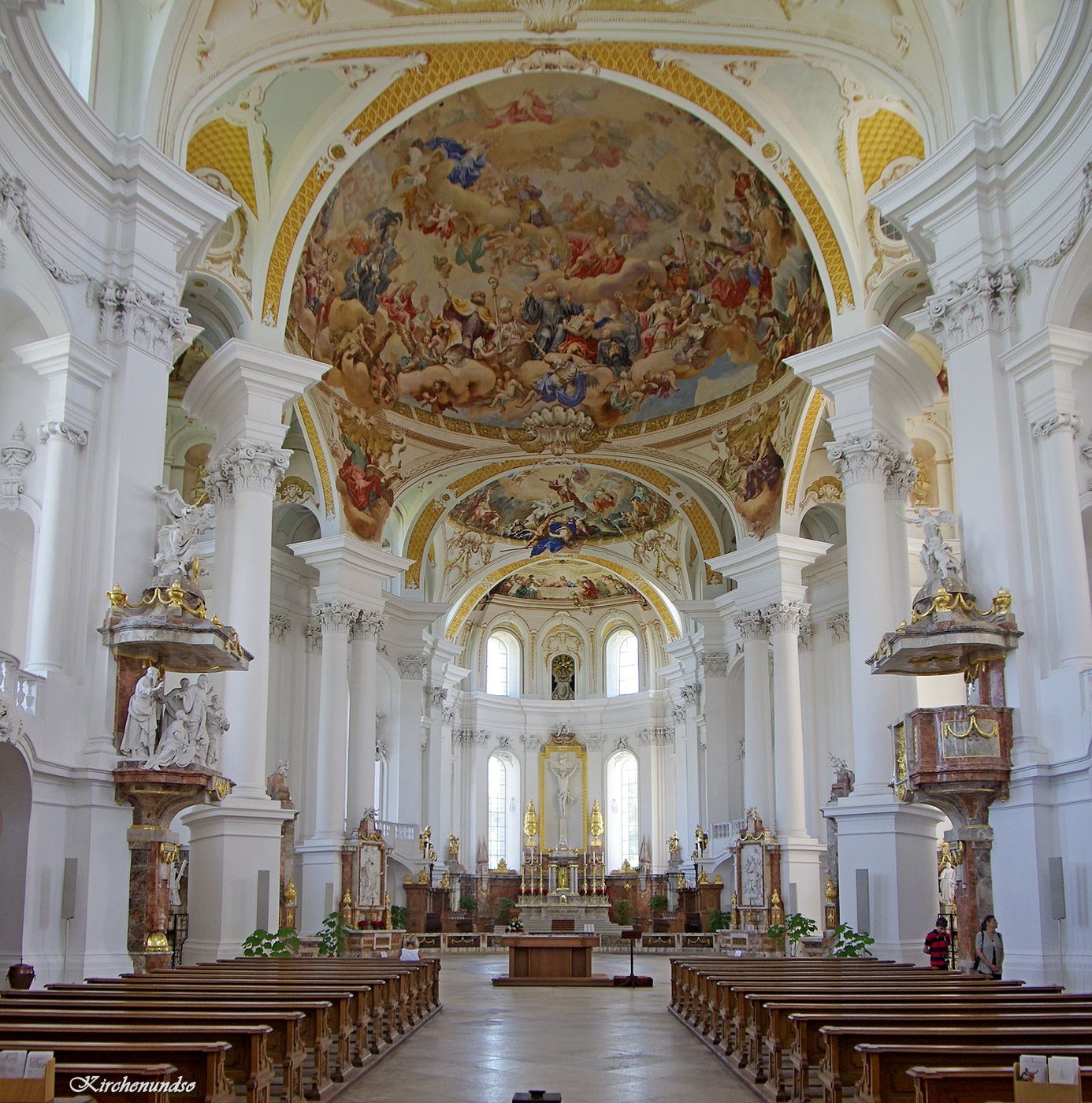Abteikirche St. Ulrich und Afra interior, Germany