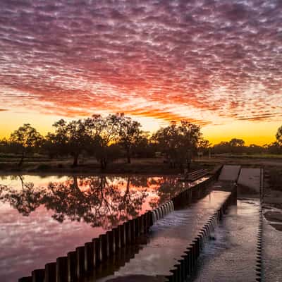 Allan Tannock Weir, Cunnamulla , Queensland, Australia