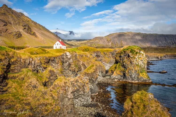Lonely House in Arnarstapi