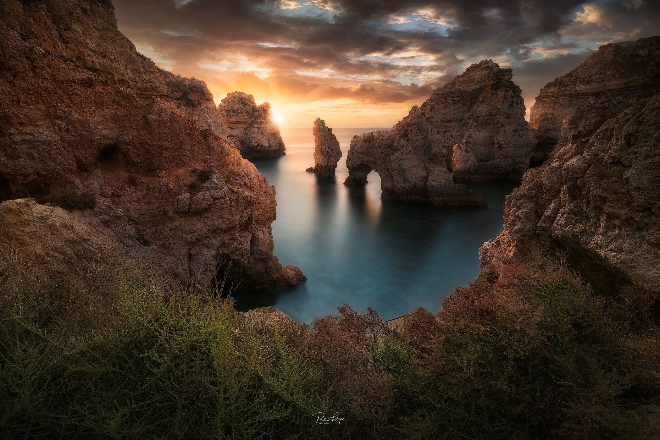 View from the Stairs on Ponta da Piedade, Lagos, Portugal