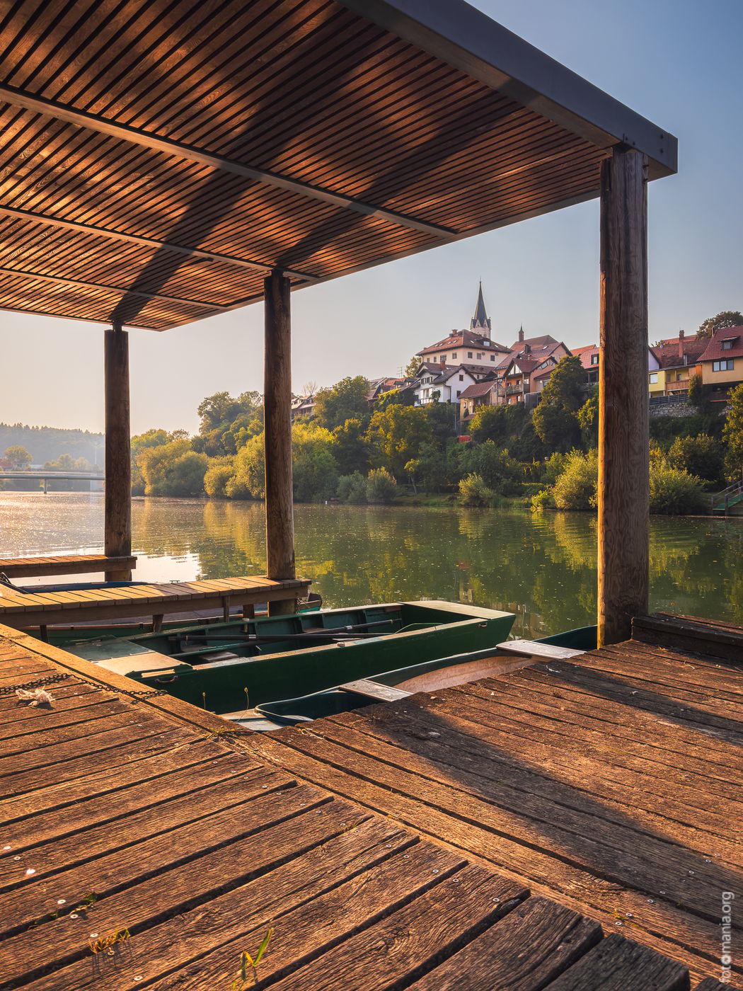 Boat station in Novo Mesto, Slovenia