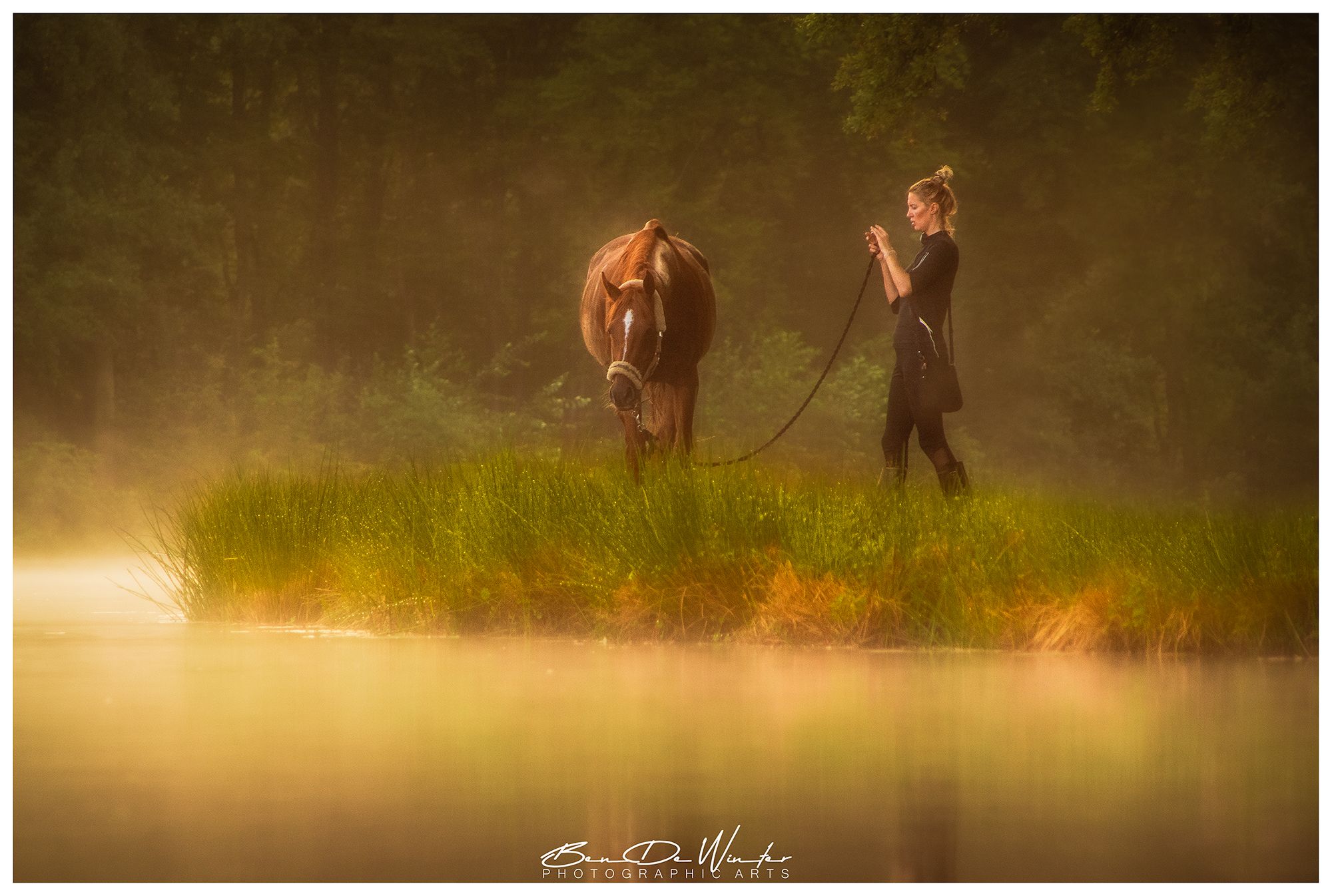 Bokrijk - Walking through water - south, Belgium