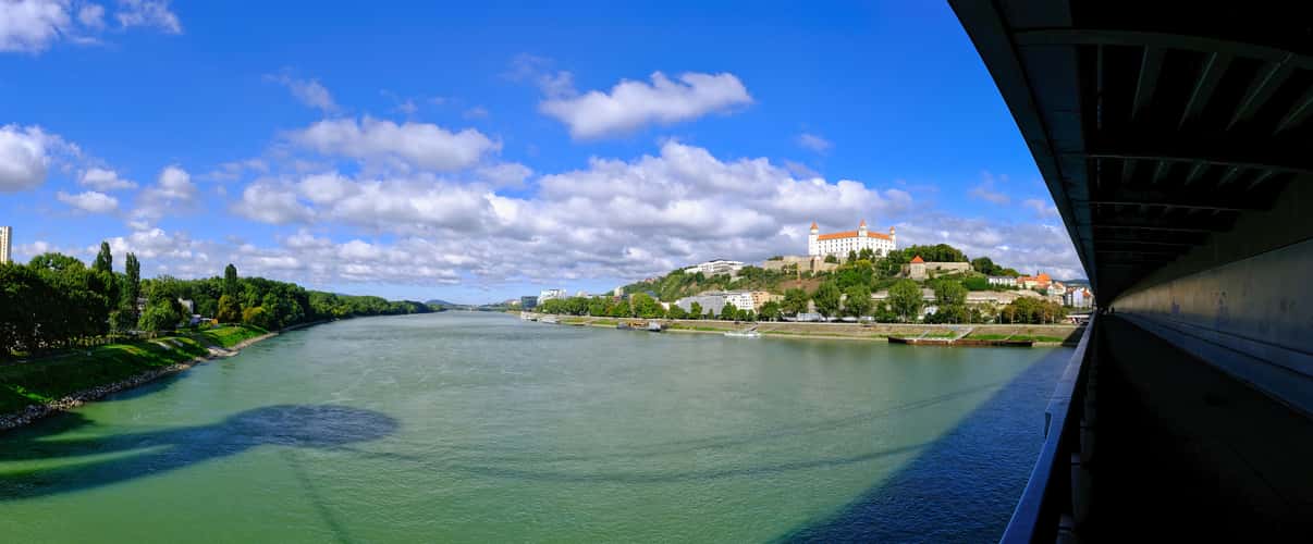 Bratislava Castle with the Danube