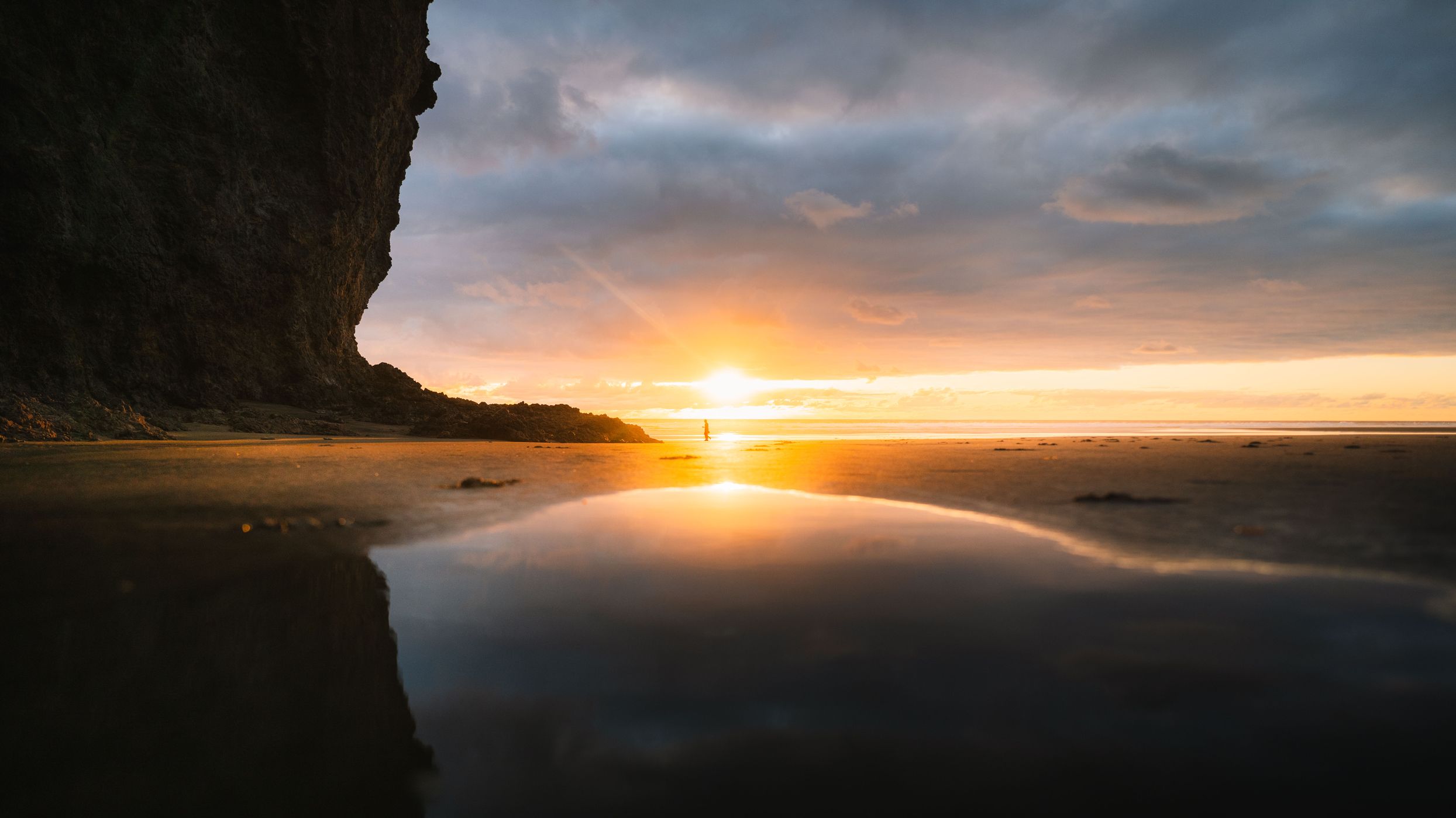 Cave at Bethells Beach, New Zealand
