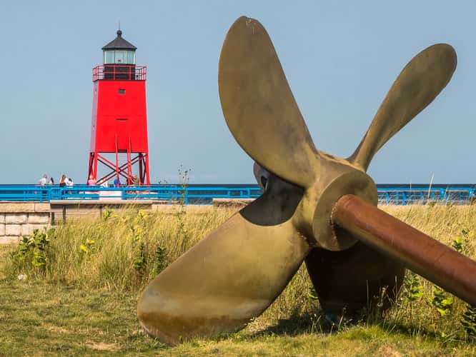 Charlevoix South Pier Lighthouse, Michigan