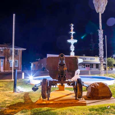 Cunnamulla war memorial fountain, Cunnamulla, Queensland, Australia