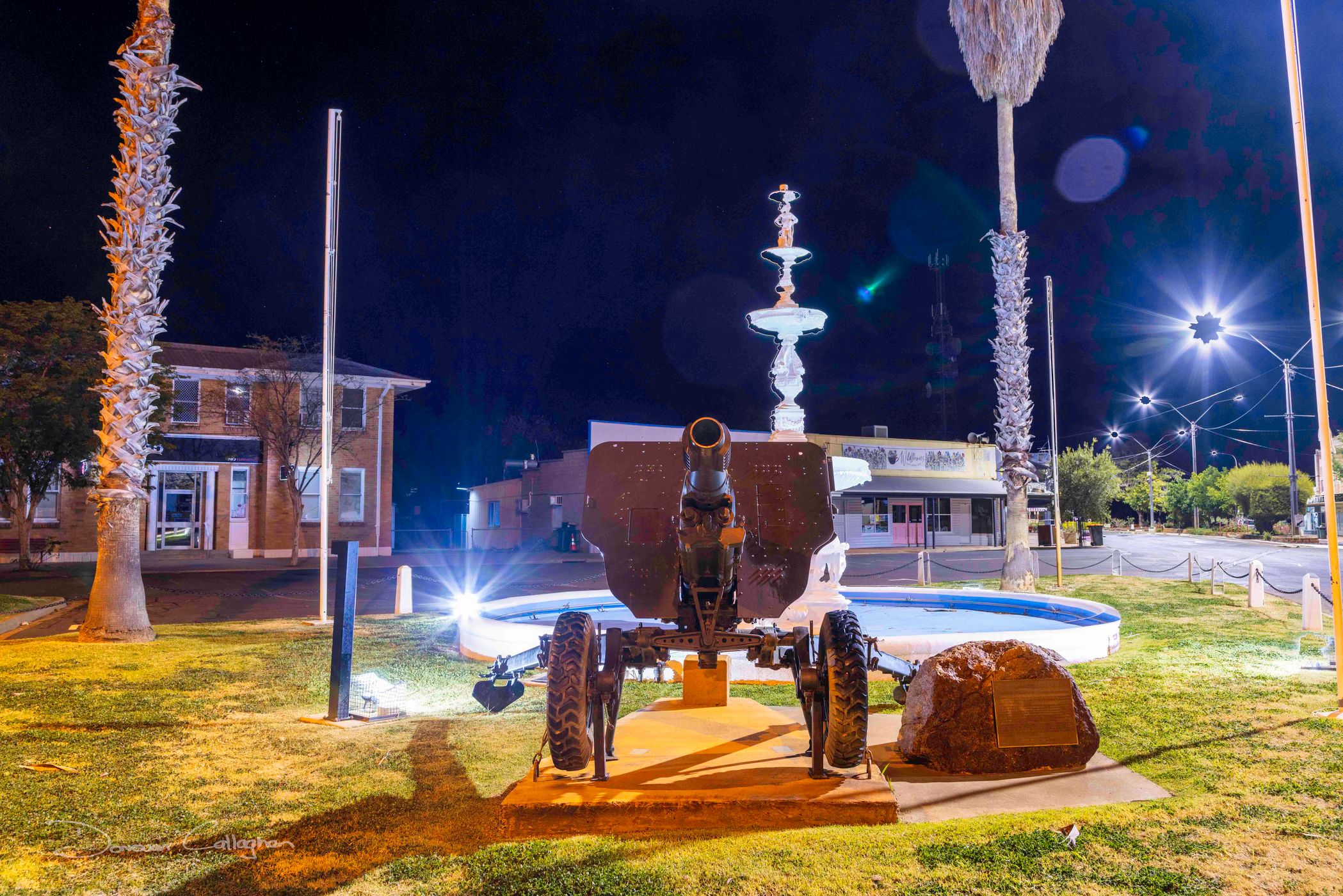 Cunnamulla war memorial fountain, Cunnamulla, Queensland, Australia