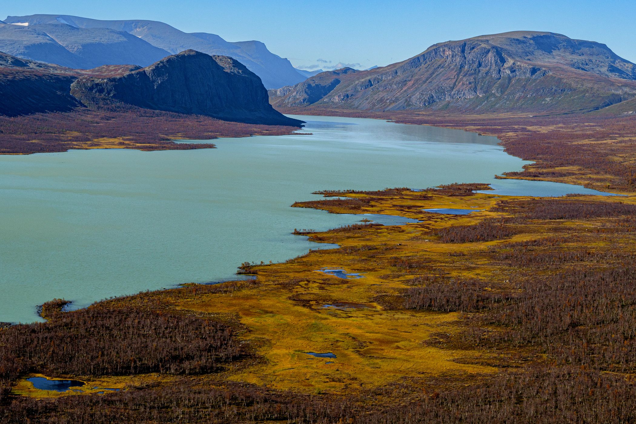 Der See Sitojaure im Sarek NP, Sweden