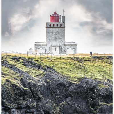 Dyrhólaey cliffs - view on lighthouse, Iceland