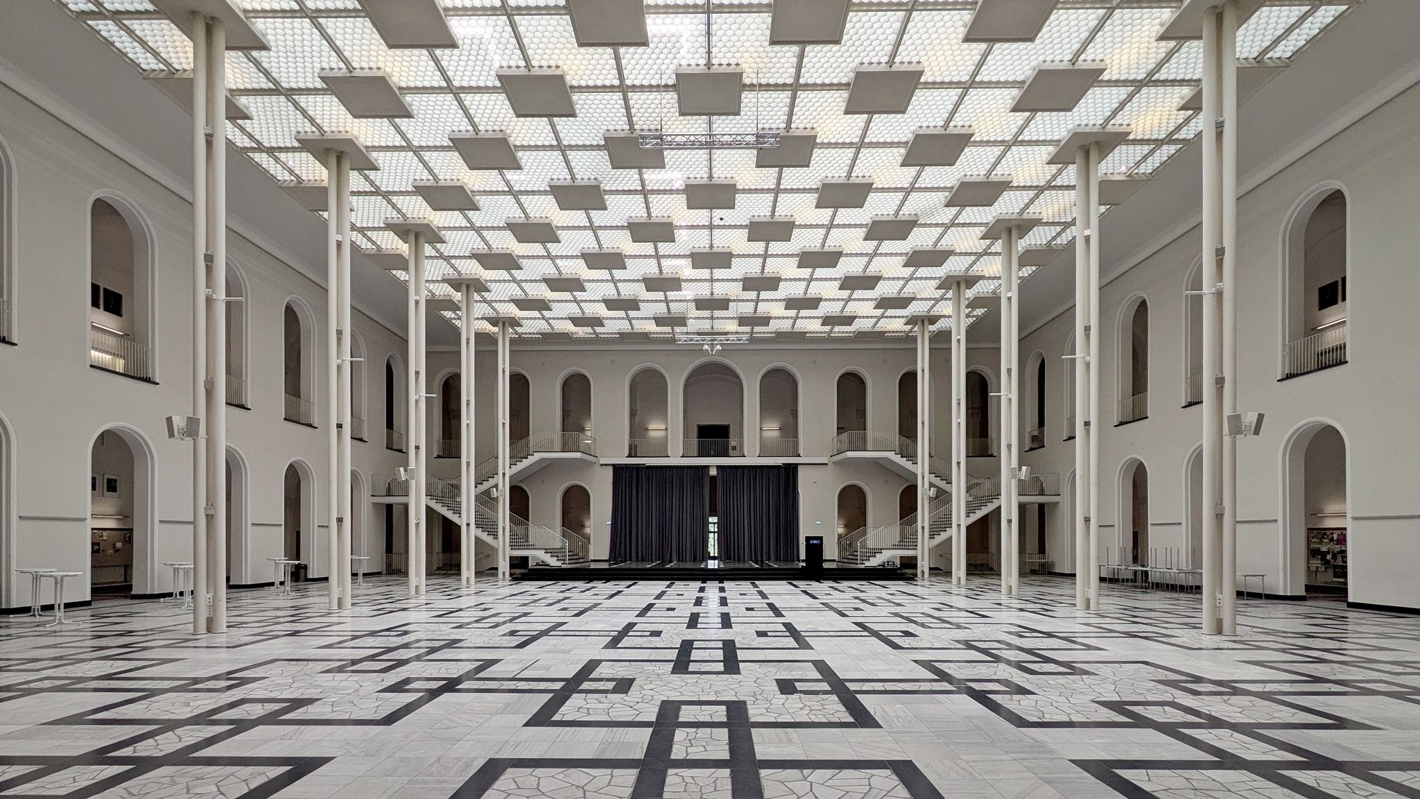 Entrance hall of the Leibniz University, Hanover, Germany