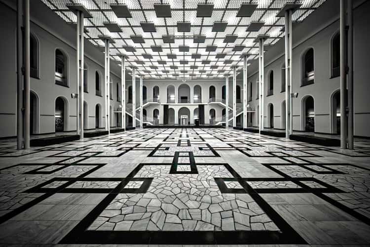 Entrance hall of the Leibniz University, Hanover