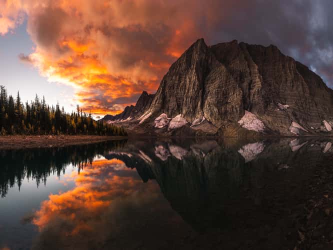 Floe Lake, First Lakeshore