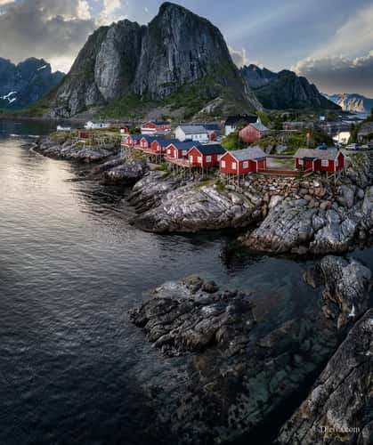 Hamnøy, classic view, Lofoten