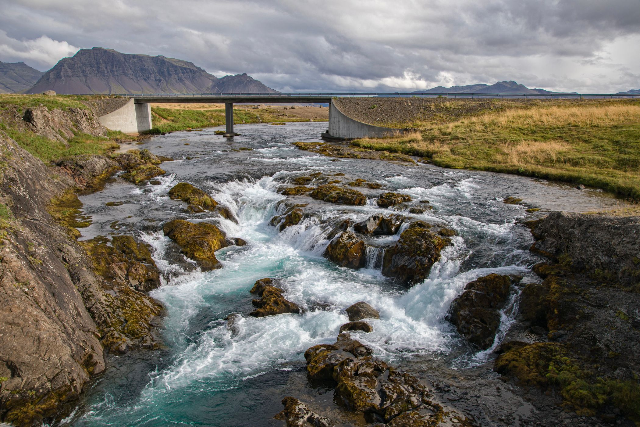 Hítará waterfall, Iceland