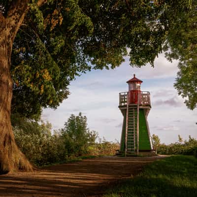Lighthouse Bunthäuser Spitze, Hamburg, Germany