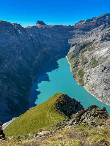 Limmernsee from above near Muttseehütte