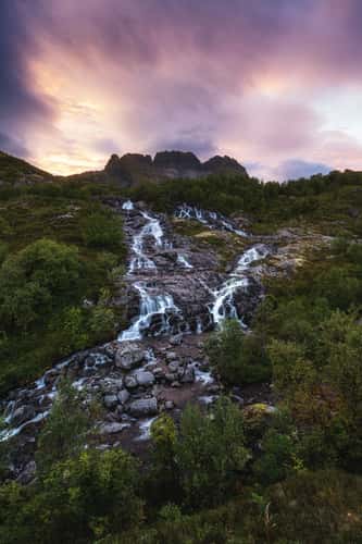 Lofoten Waterfall