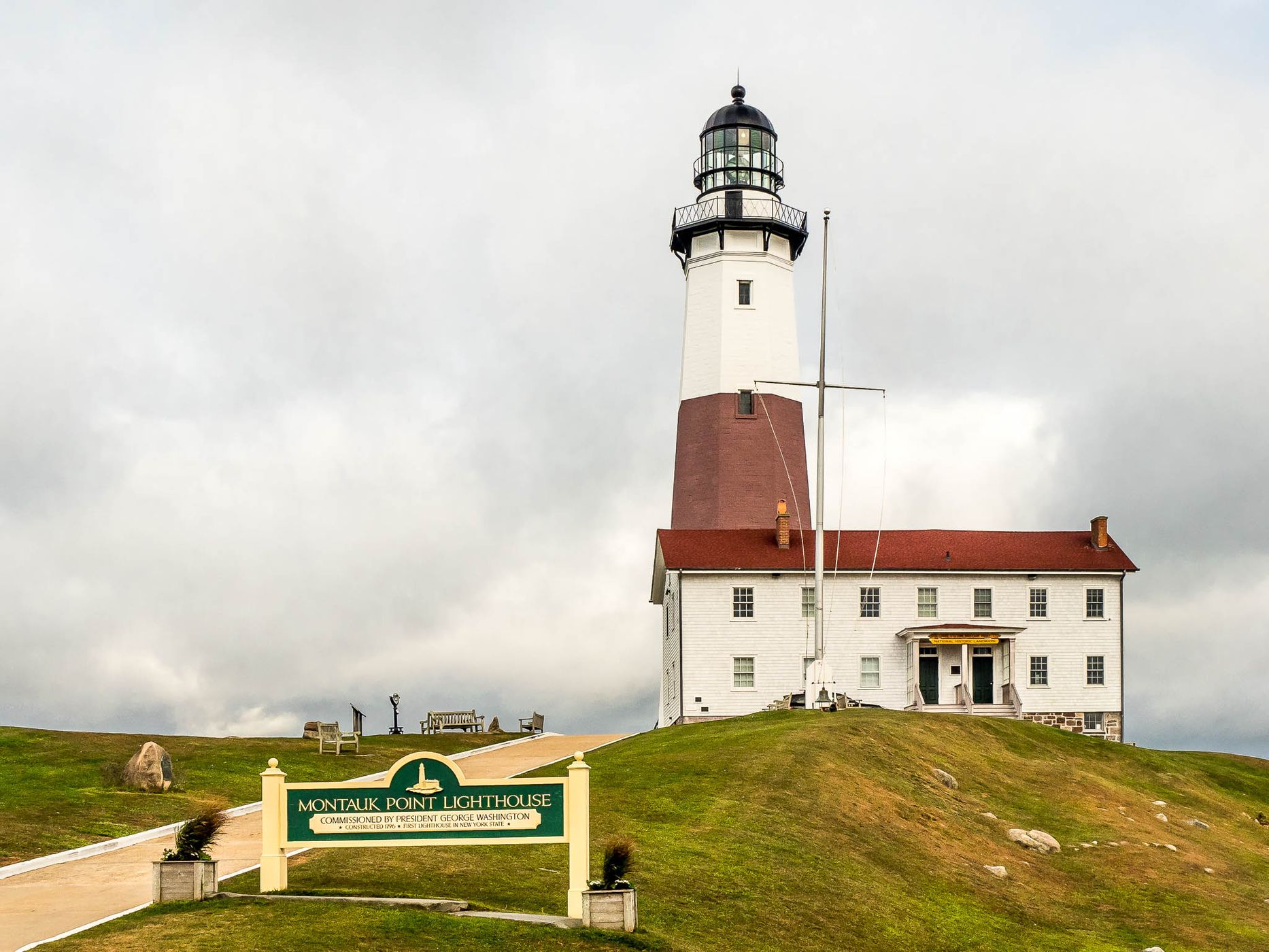 Montauk Lighthouse sunrise Long Island New York, USA