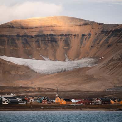Ny Alesund (from water), Svalbard & Jan Mayen Islands