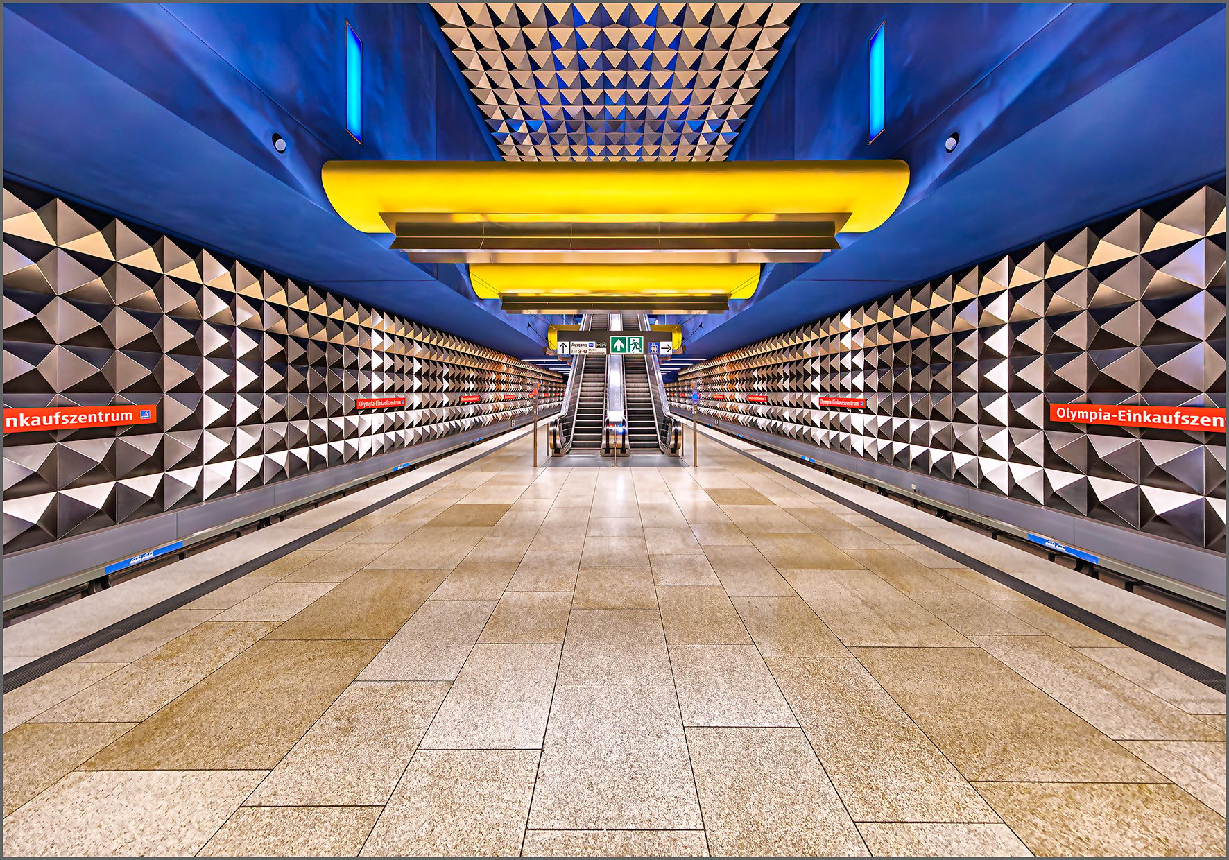 Olympia-Einkaufszentrum Station, Munich, Germany