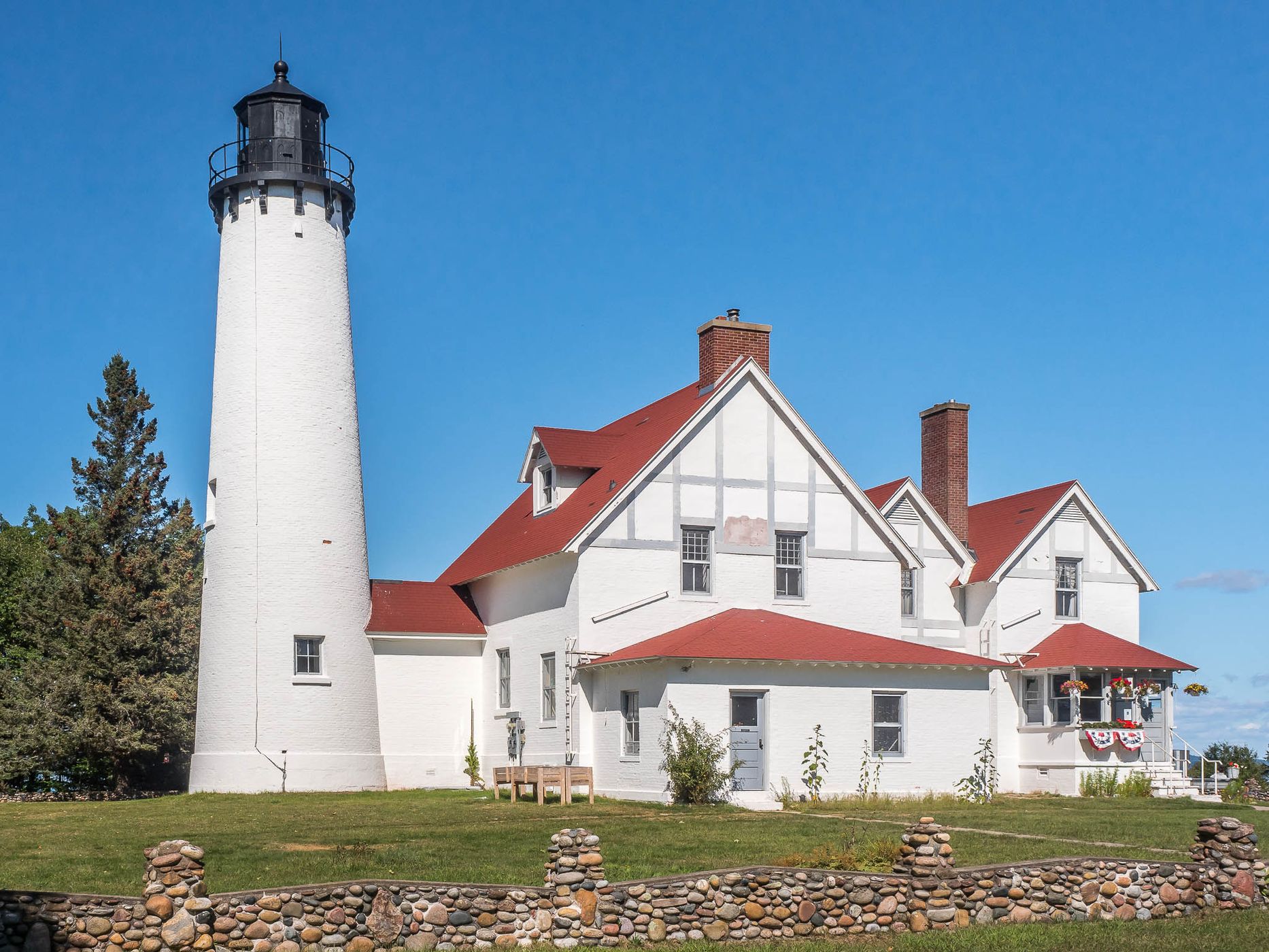 Point Iroquois Lighthouse, West Lakeshore Drive, Brimley, MI, USA