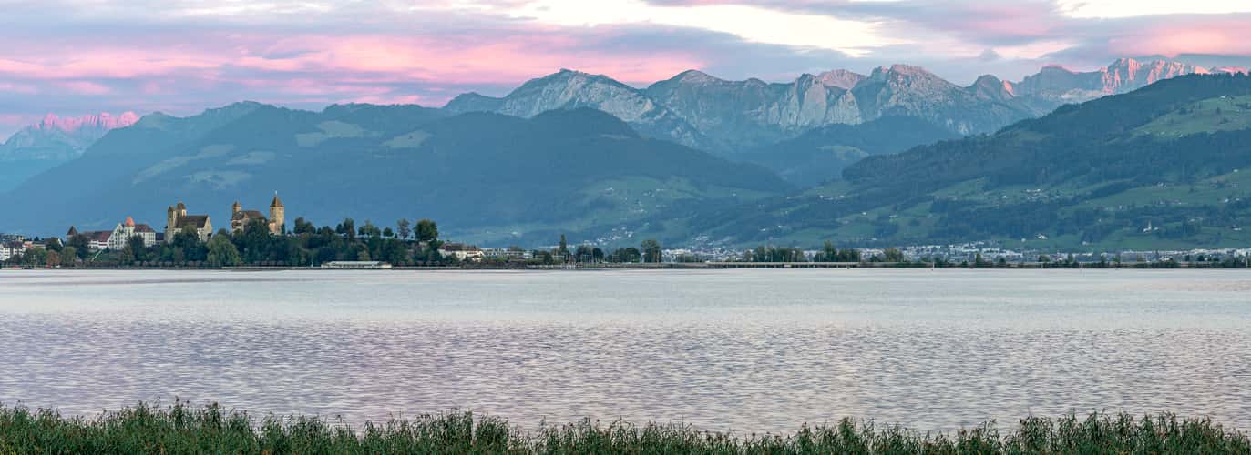 Rapperswil Castle and Lake Zürich Panorama