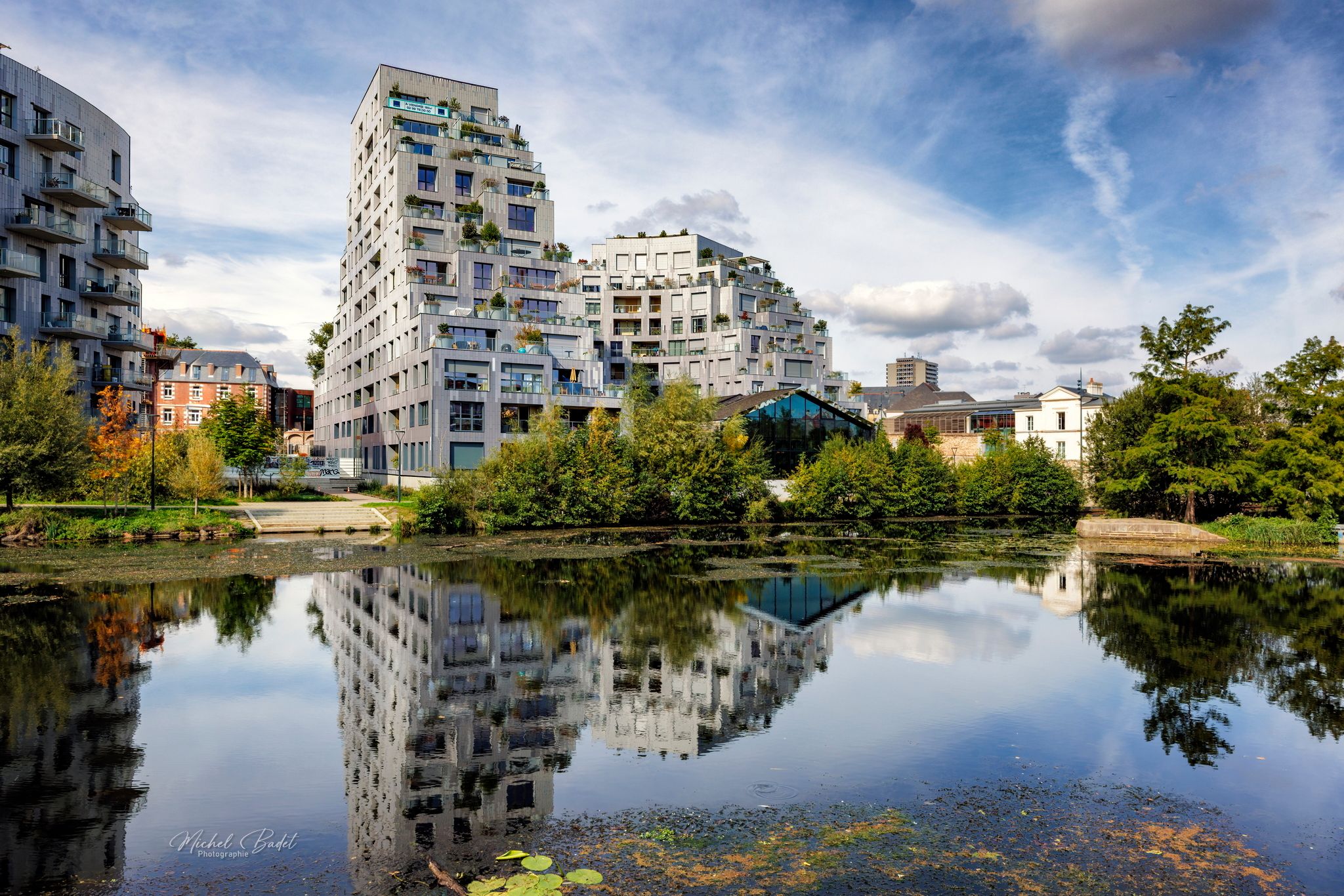 Rennes, 'Les Pyramides' building, France