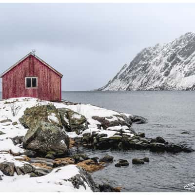 Skjelfjorden (Nordsanden), Lofoten, Norway