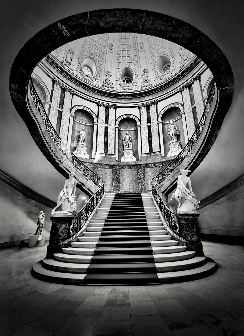 Staircase inside Bode Museum, Berlin, Germany