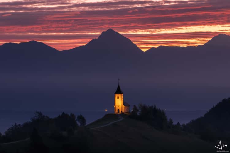 The Church of St. Primoz, Jamnik