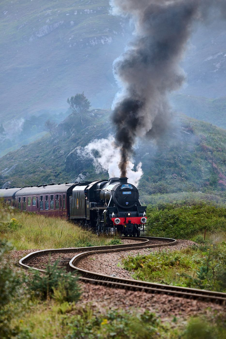 The Jacobite Steamtrain | NOT on Glenfinnan Viaduct, United Kingdom