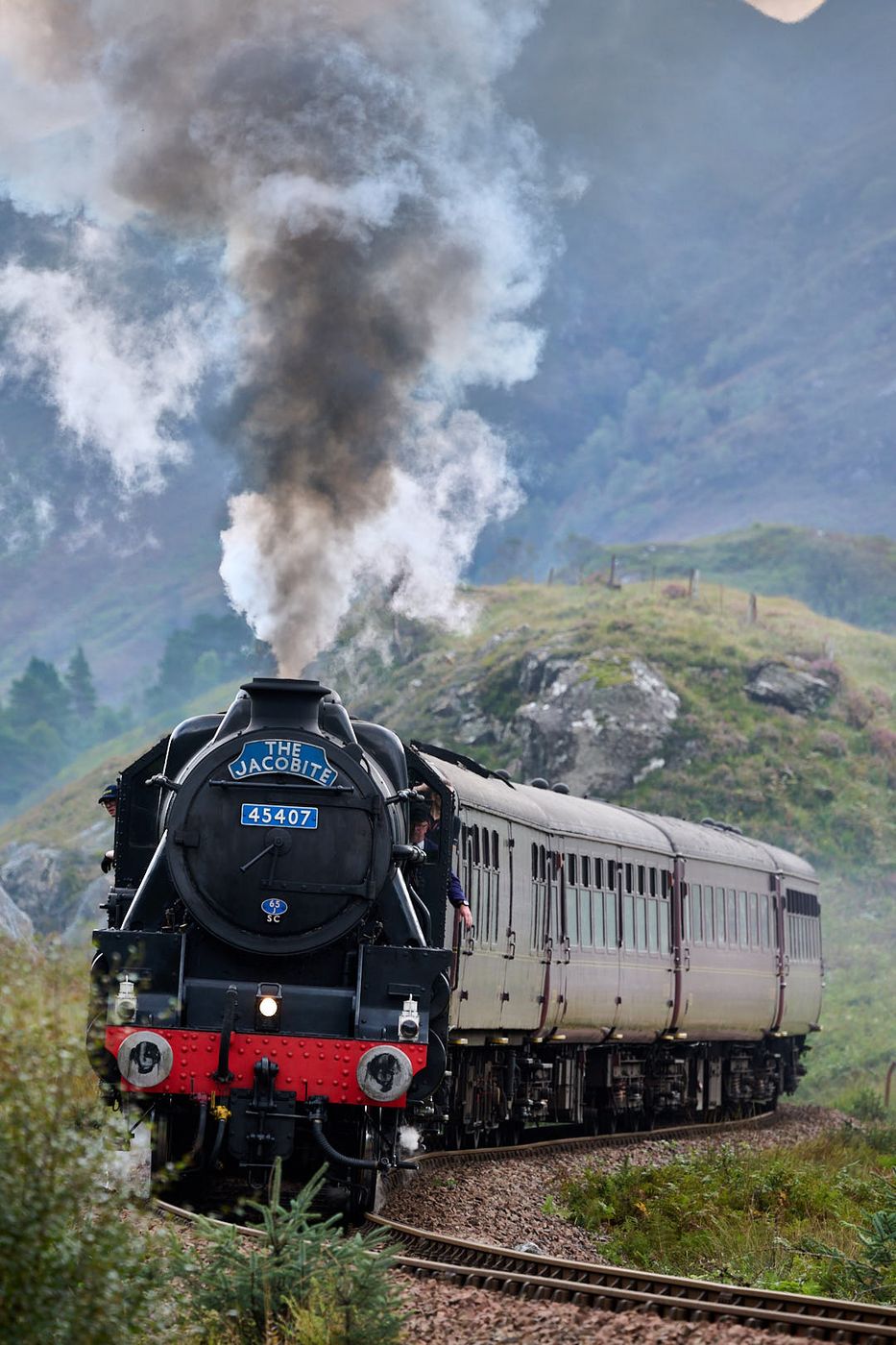The Jacobite Steamtrain | NOT on Glenfinnan Viaduct, United Kingdom
