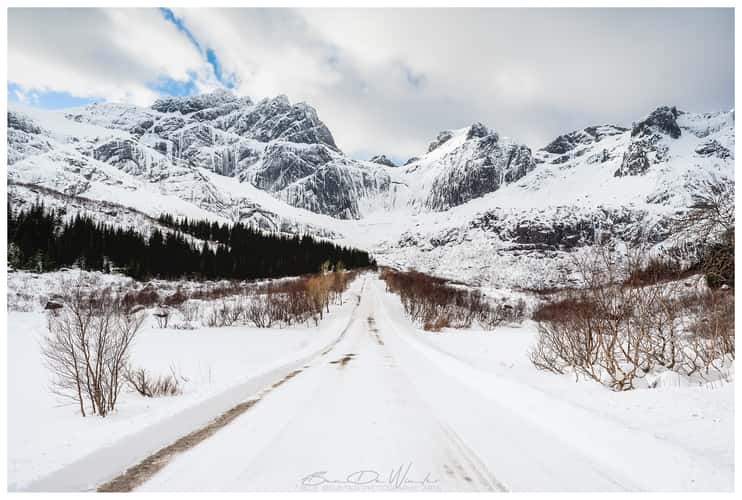 The road to Nusfjord, Lofoten