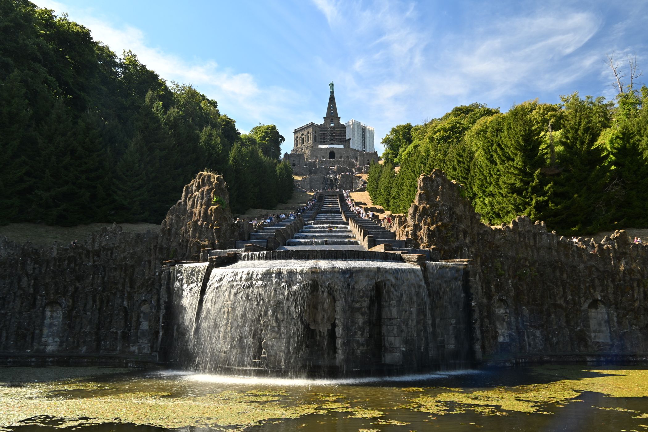 The Wasserspiele in BergparkWilhelmshöhe, Kassel, Germany