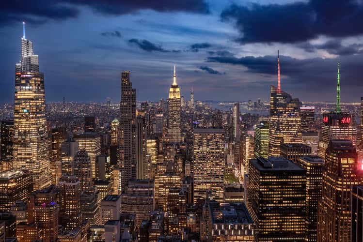 View from “Top of the Rock“, New York City