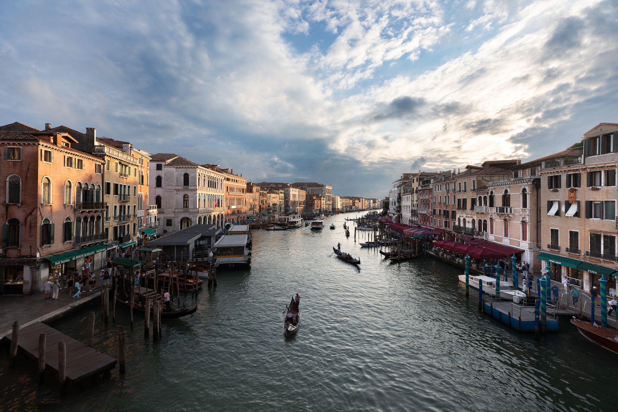 View from Rialto Bridge, Italy