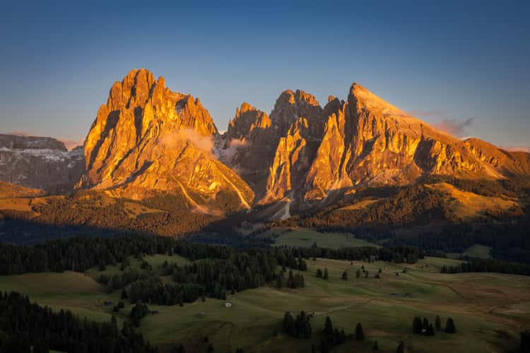 View on  Langkofel/Plattkofel